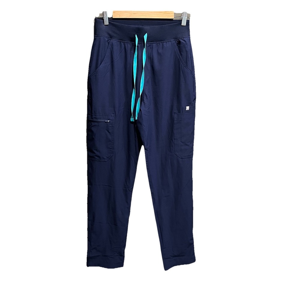 FIGS Navy Yola FreeX Lined Skinny Fit Women's Scrubs‎ Pants Size Small